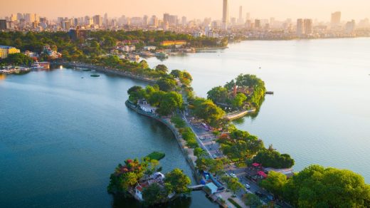 Il più grande lago d'acqua dolce di Hanoi
