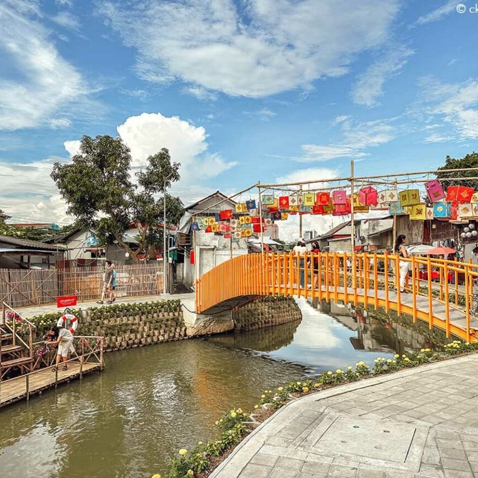 Villaggio di Khlong Mae Kha, Chiang Mai, Thailandia