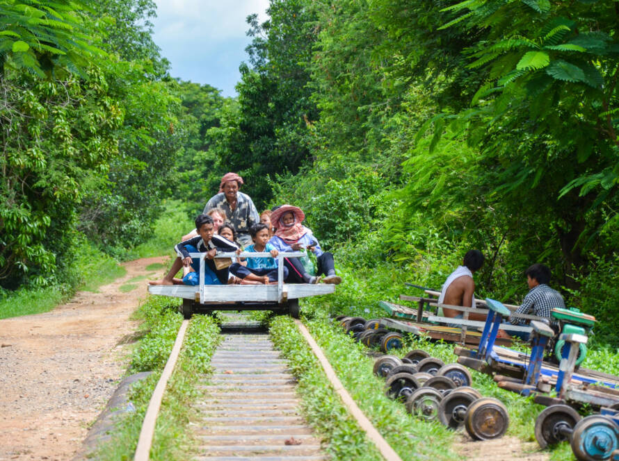 Bamboo Train, Battambang, Cambodia