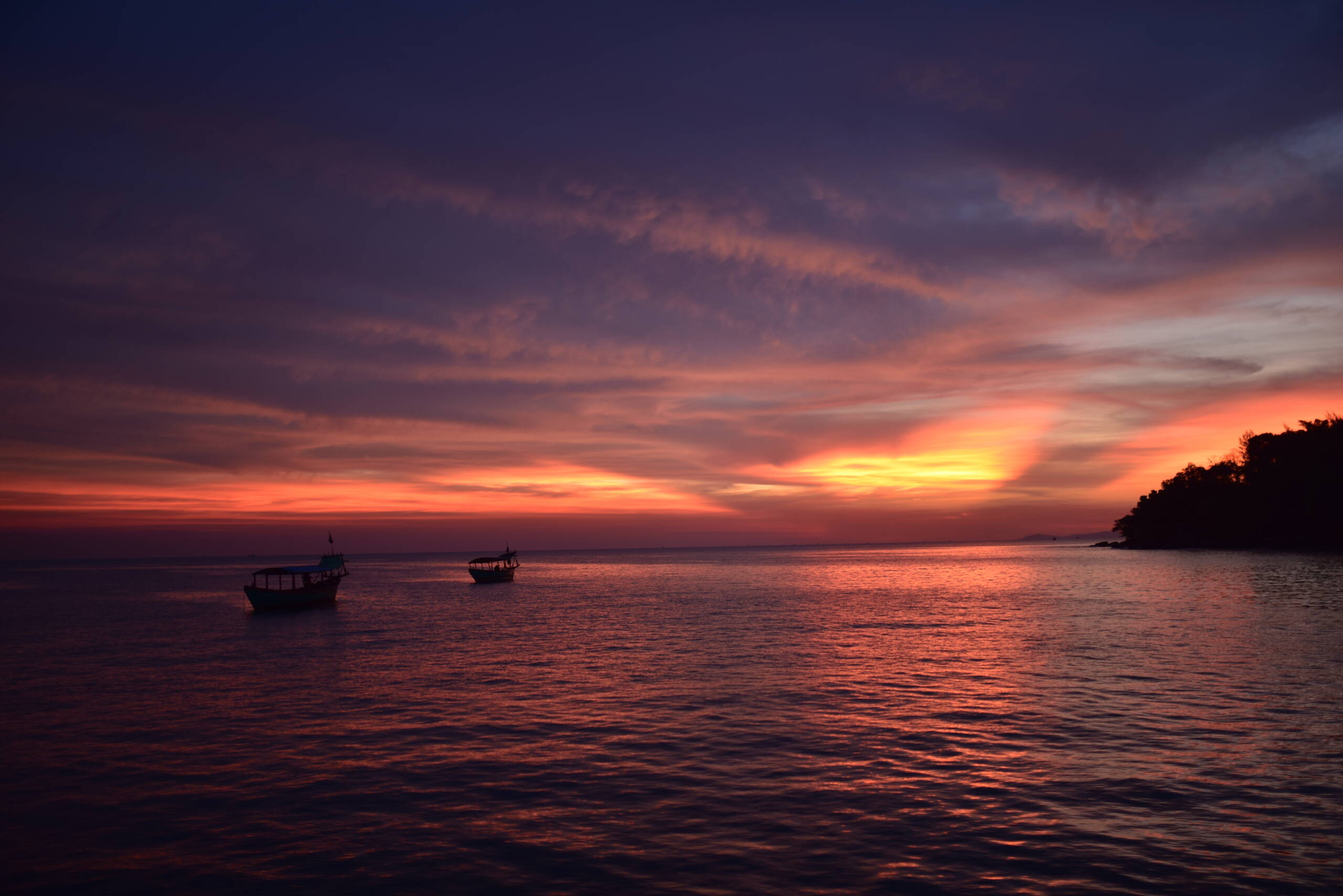 Sunset in Sihanoukville, Cambodia